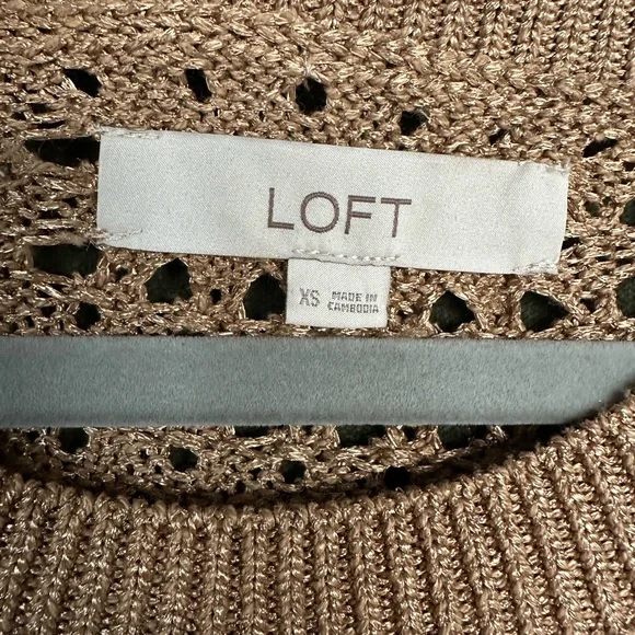 EUC LOFT Chunky Mesh Stitch Sweater - Picture 3 of 5